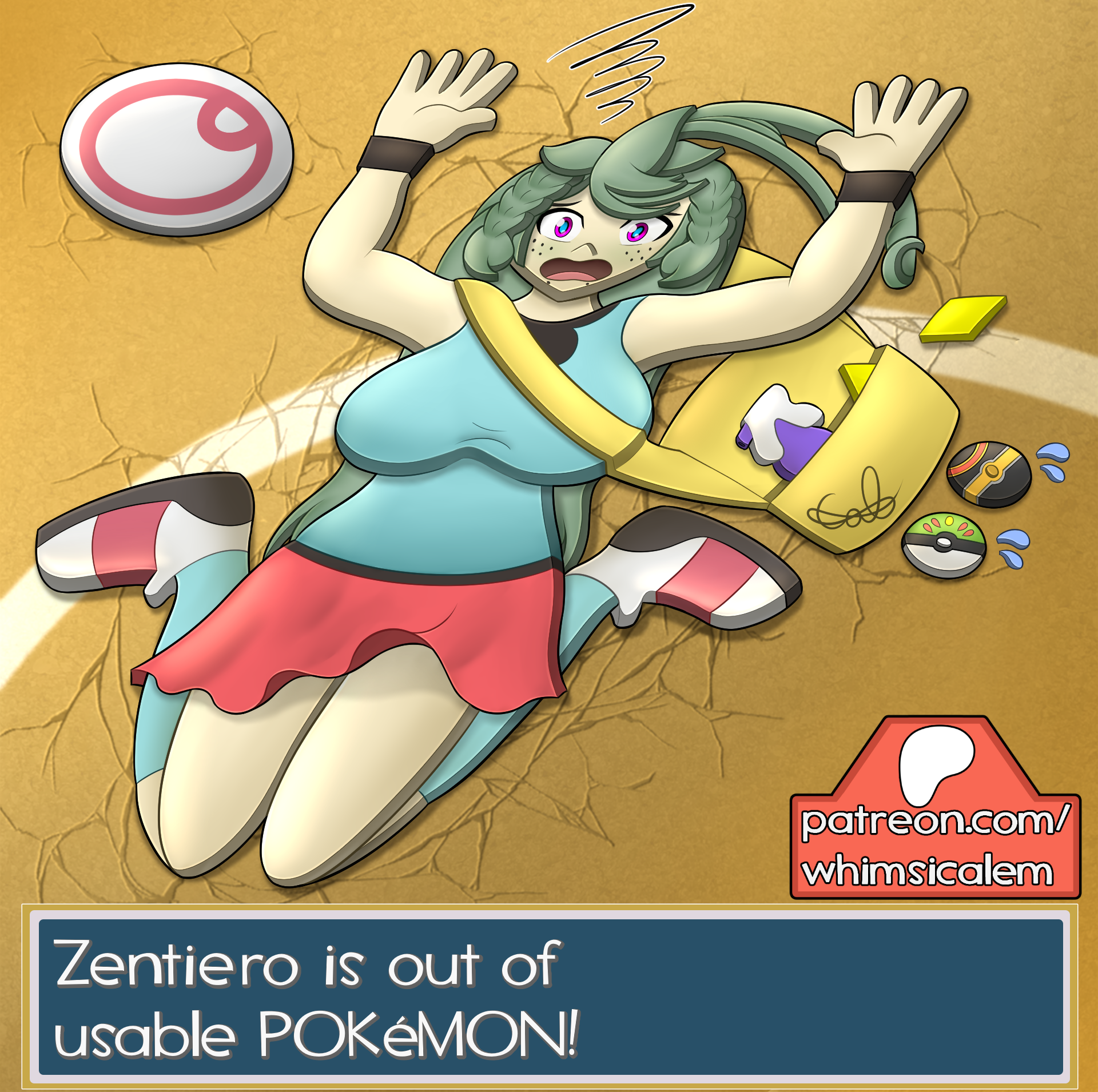 Flattened Zentiero Purrymon Trainer