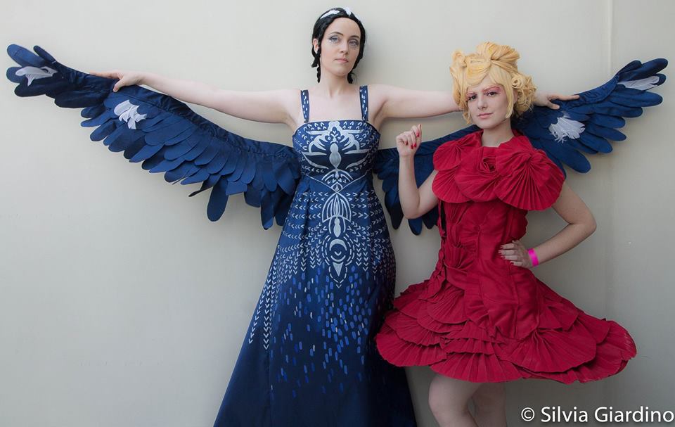 Katniss and Effie cosplay