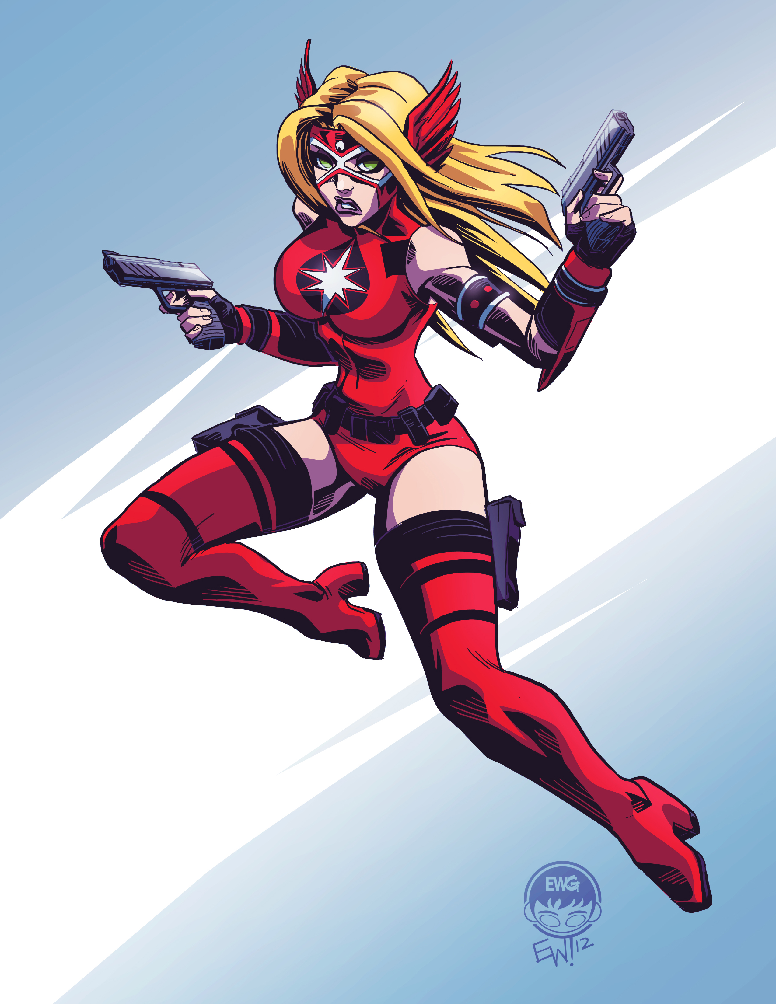 Crimson Valkyrie by EryckWebbGraphics