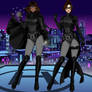 Crimson and Shadow - Shadow Woman and Night Raven