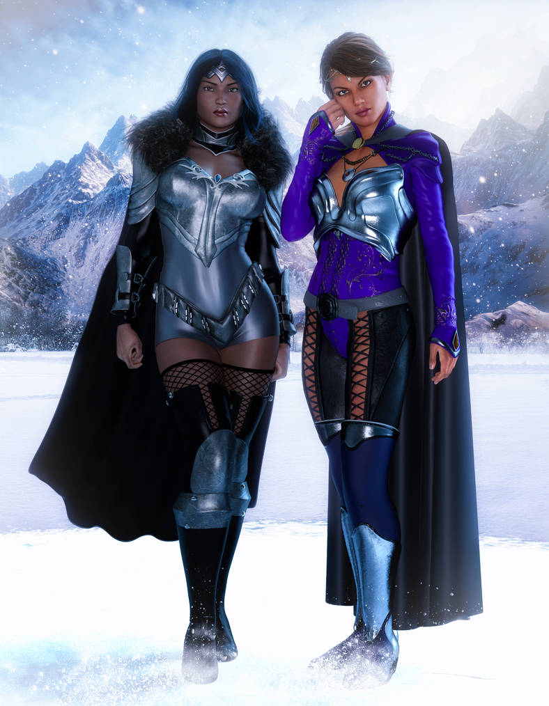 Ladies of Asgard - Ashley and Amber by CrimsonVlkyrie on DeviantArt Ladies of Asgard - Ashley and Amber by CrimsonVlkyrie on DeviantArt