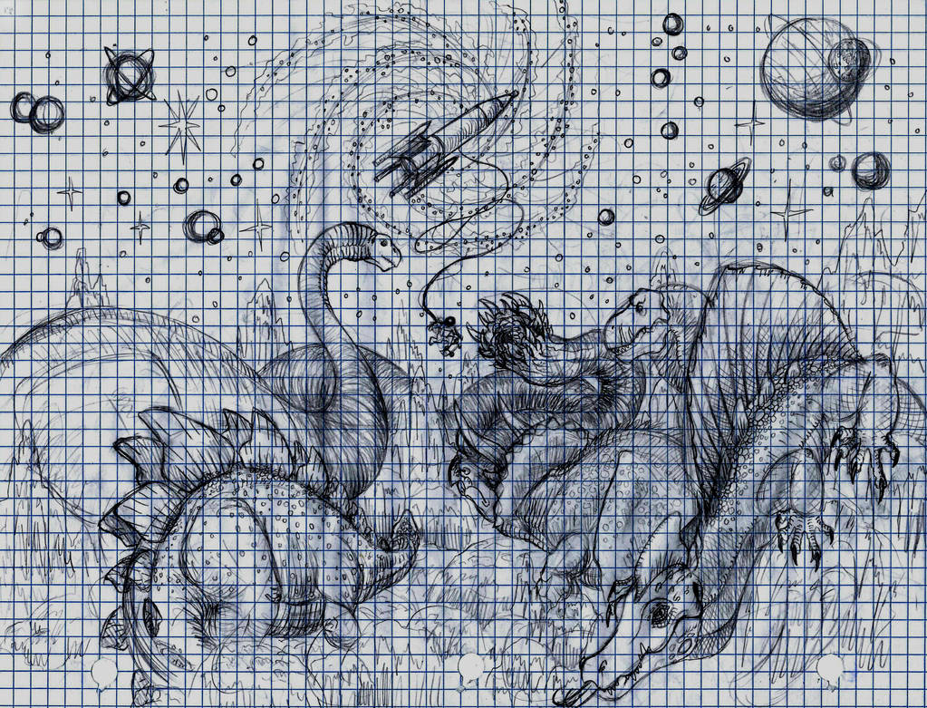 Deep Space Deep Time (WIP) by SaurArch on DeviantArt