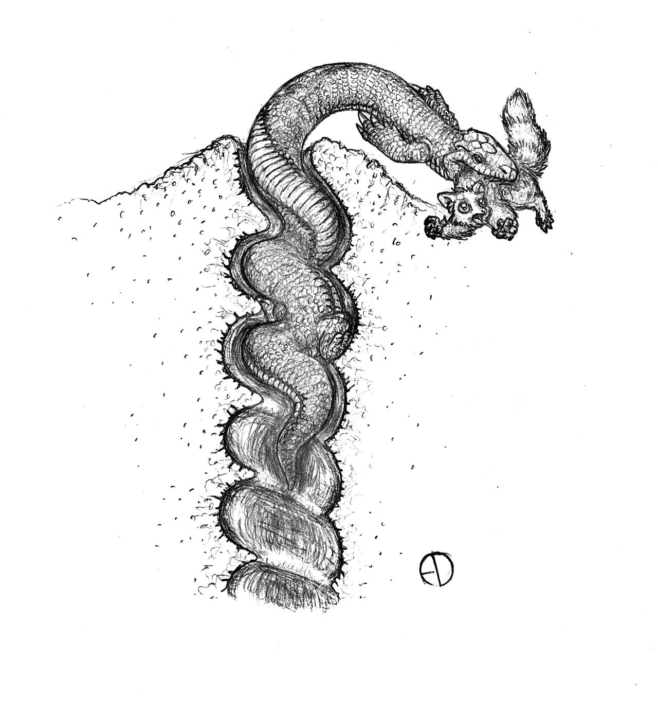 Commission: Knucker by SaurArch on DeviantArt