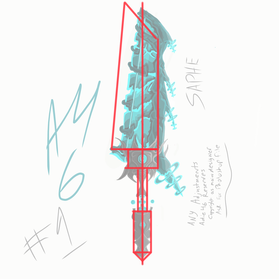 FINAL RENDER OF SAPHE. PLEASE RATE. THIS IS A SWORD BTW. THE HANDGRIP IS  UPPER MIDDLE. : r/AQW