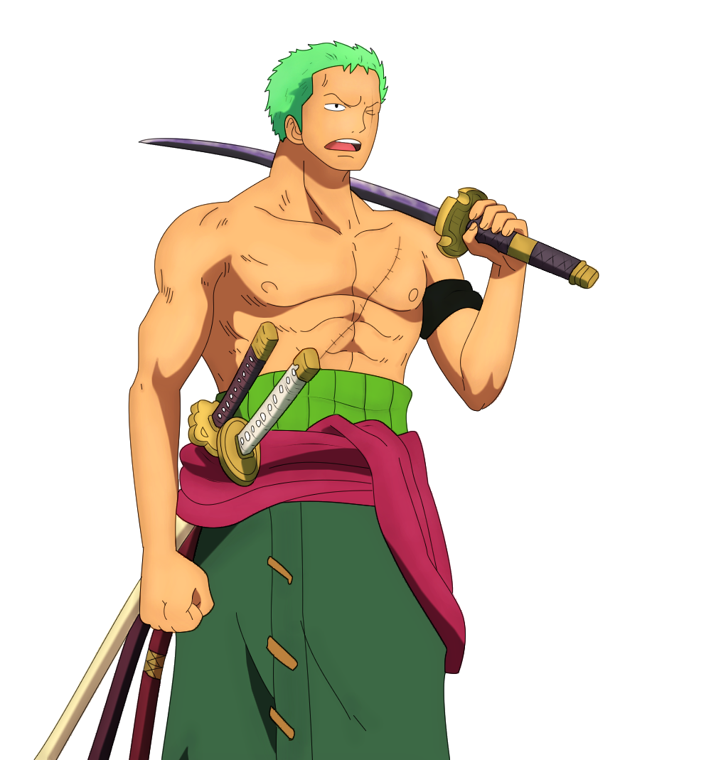 Spoiler - One Piece Zoro Epic Transparent PNG - 656x1024 - Free Download on  NicePNG