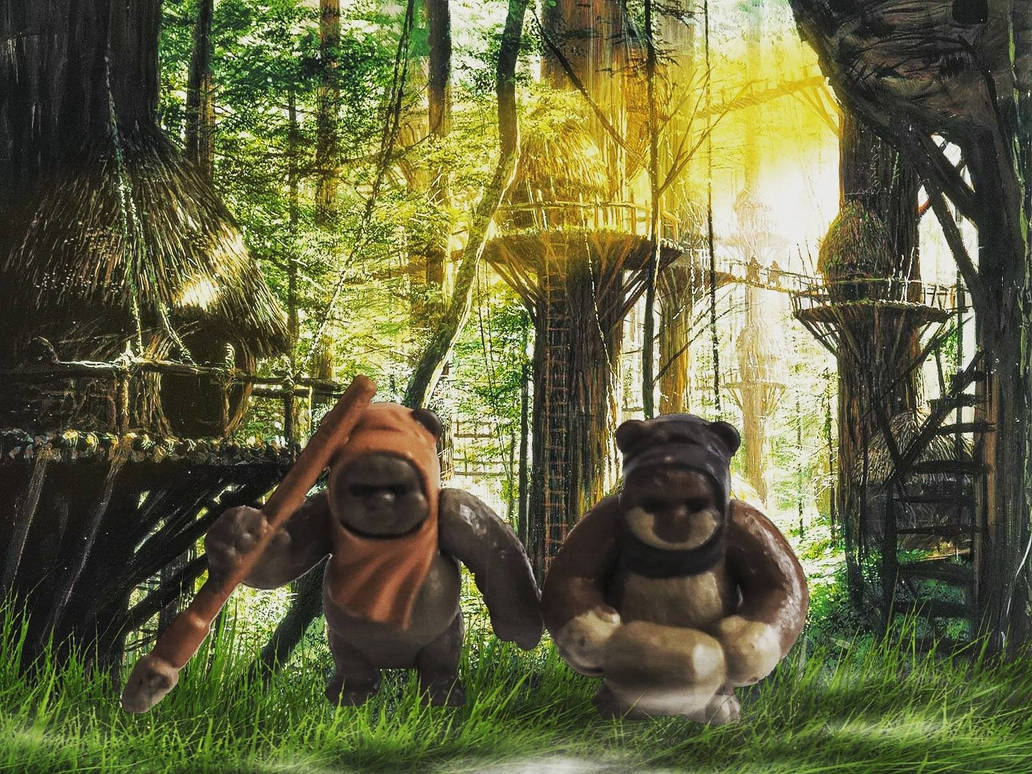 ewok village by hollowmattINC on DeviantArt