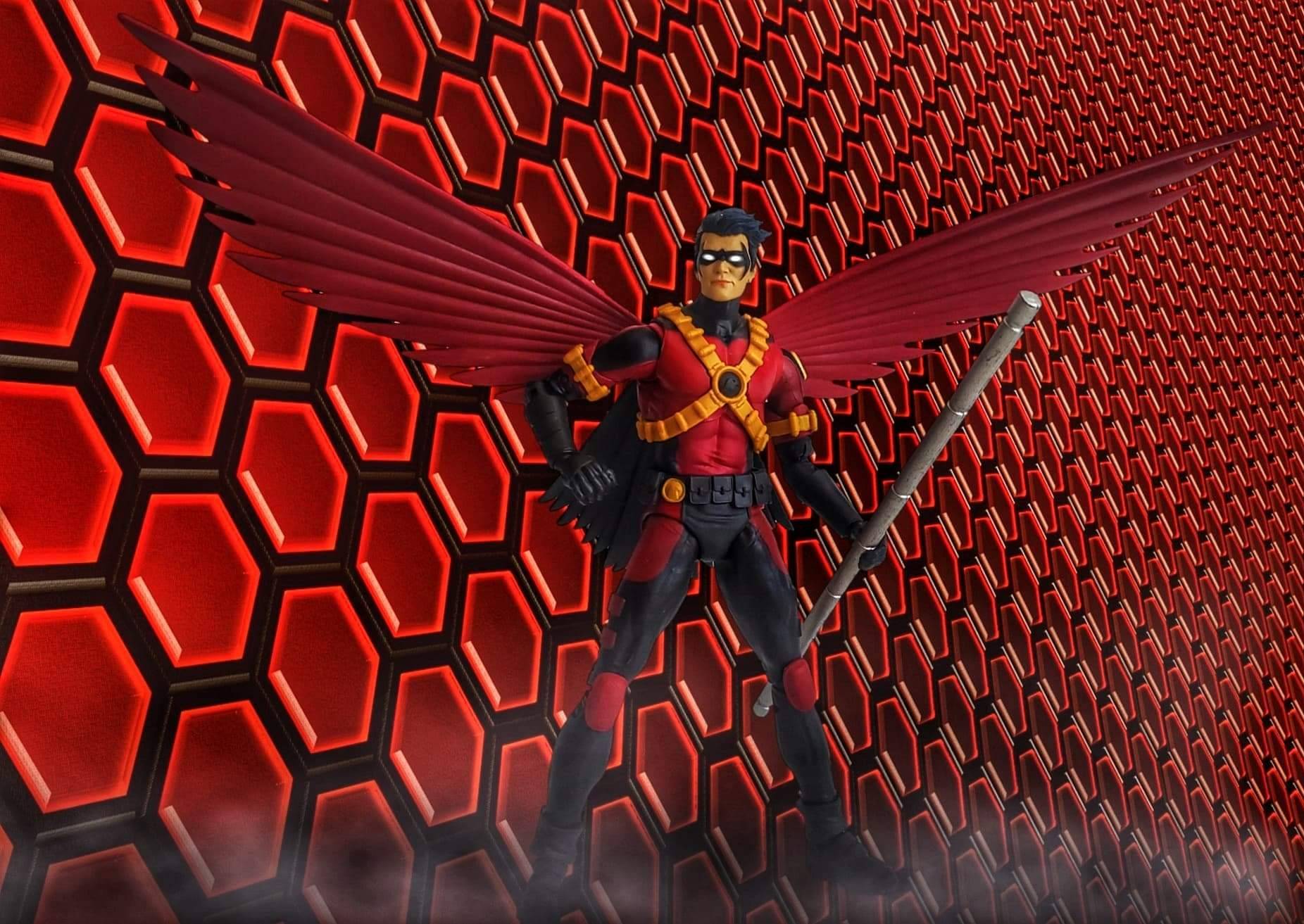 Red Robin red honeycomb wallpaper version by hollowmattINC on DeviantArt