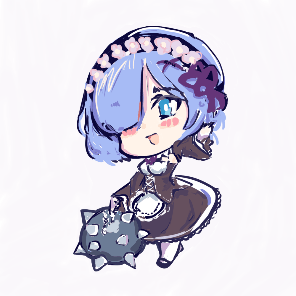 Chibi Vector Rem Rem chibi by rru9 on DeviantArt