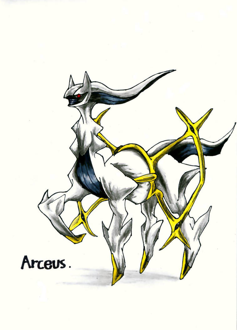 Arceus coloured by Kevin-Glint on DeviantArt