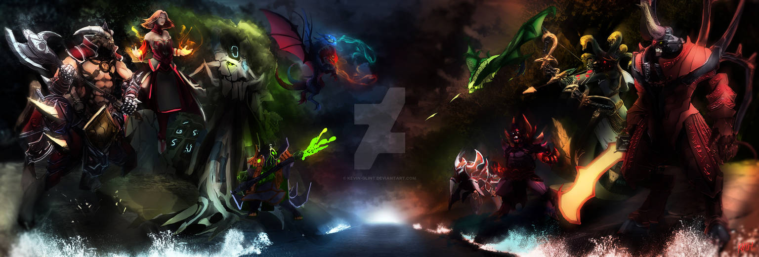 Jakiro, the Twin Head Dragon (HQ Wallpaper) - DOTA 2 Game