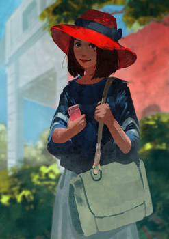 Girl with Red Hat