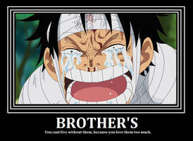 Luffy's pain losing ace . . .