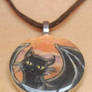 Flying Black Cats - Necklace