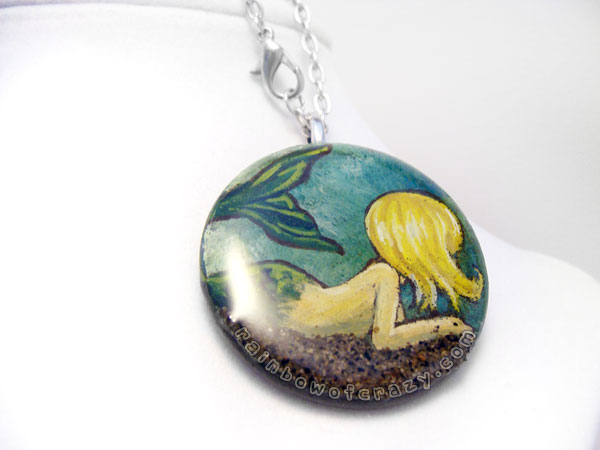 Blonde Mermaid - Pendant Necklace