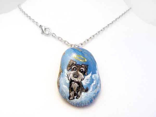 Miniature Schnauzer Dog Pendant Necklace 2 / Sold