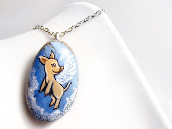 Flying Pig Pendant Necklace 2