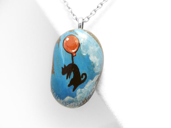 Balloon Cat Pendant Necklace