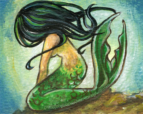 Black Haired Mermaid
