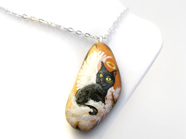 Black Cat Pendant Necklace