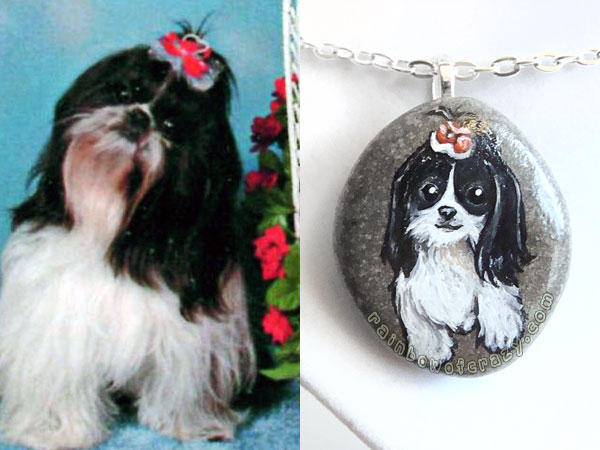 Custom Maltese Dog Pendant Necklace