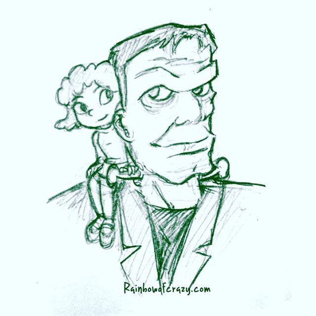 Drawlloween Day 13: Frankenstein