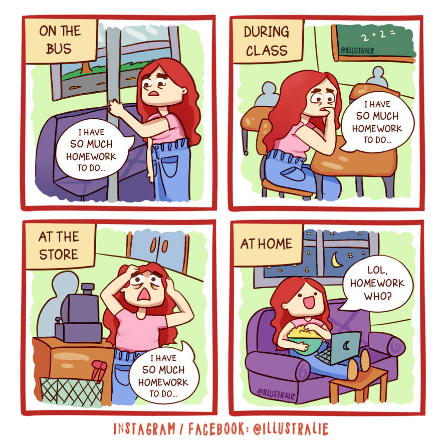 Student Life // Comic 005 by illustralie on DeviantArt