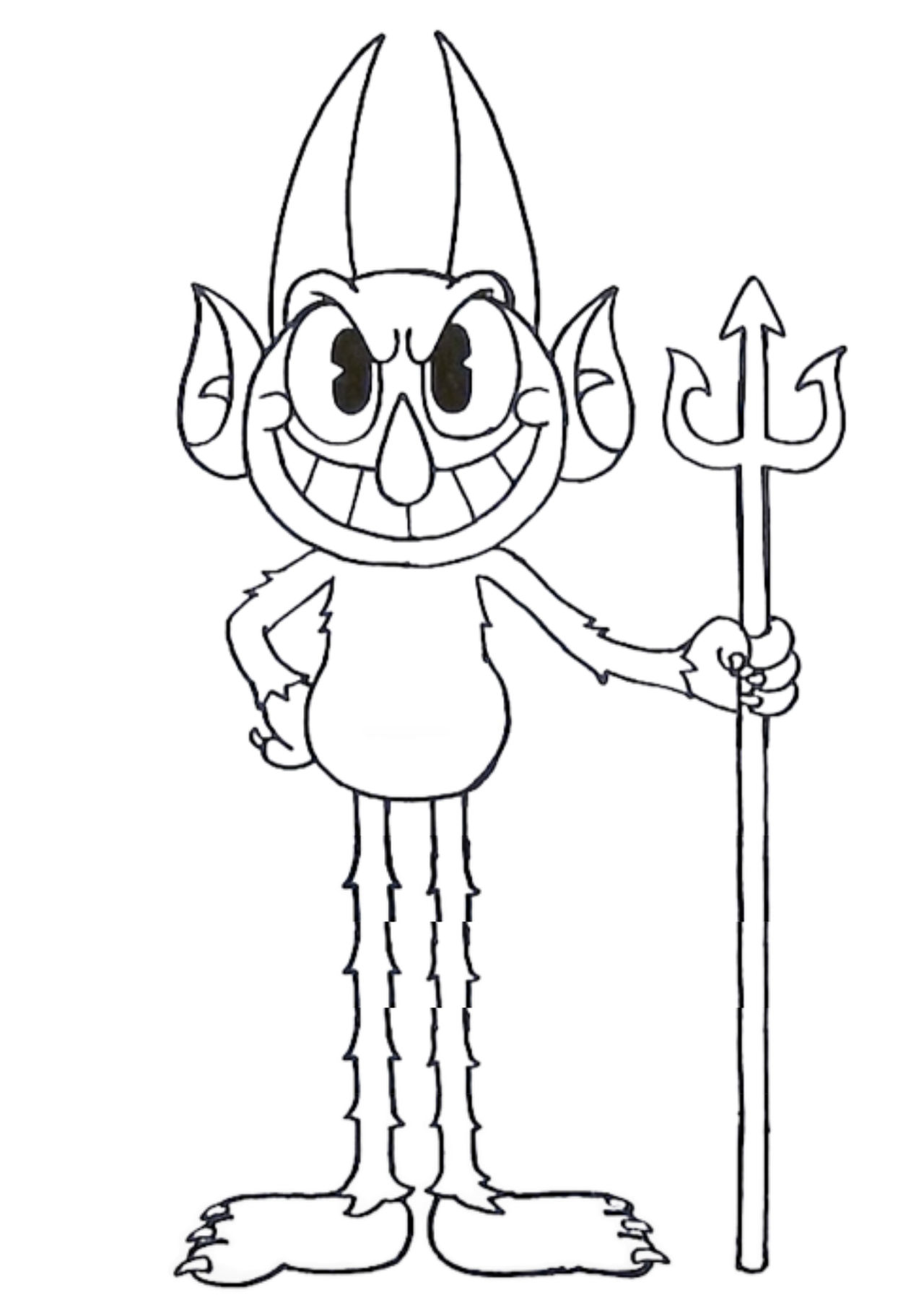 Normal Devils Colouring In Devil(Colouring Page) by PlushyKids on DeviantArt