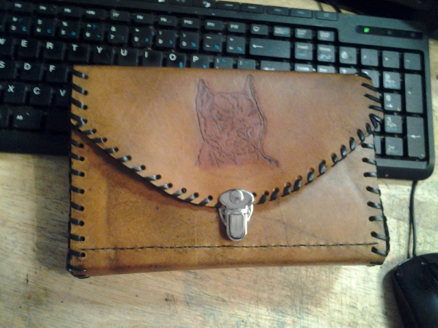 Leather Pit Bull Purse