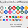 Round Simple Social Media Icons 2