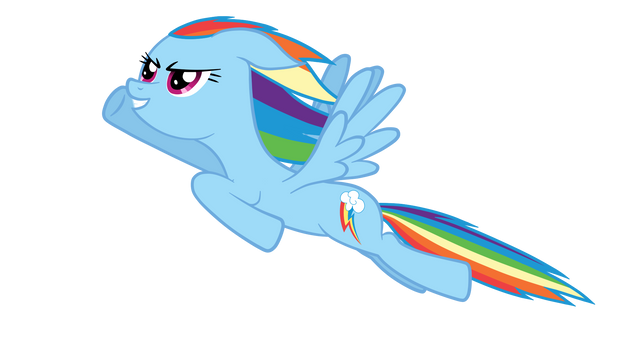 Rainbow Dash Flying High