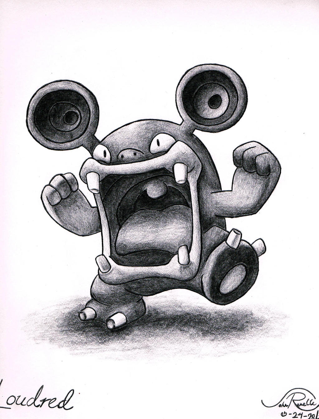 Draw Loudred Loudred by johnrenelle on DeviantArt