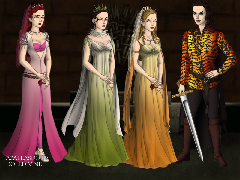 Game-of-Thrones-Azaleas-Dolls, PaperDolls, Suzee, Triad Gallery