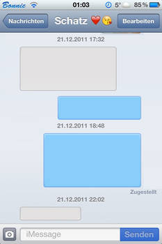 iOS 5 SMS Theme iPhone 4