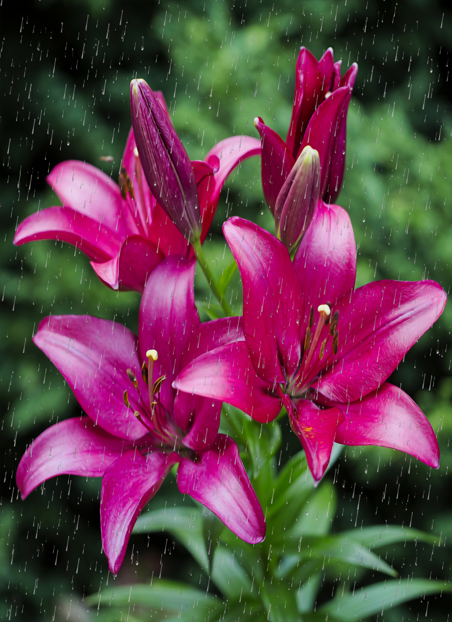 Red Lilies