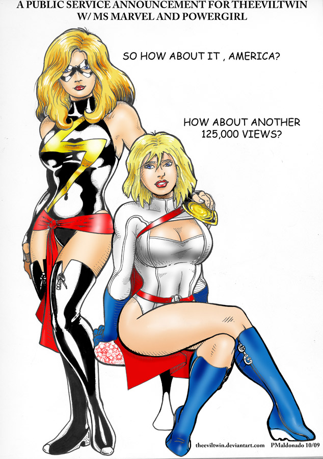 Power Girl vs Ms Marvel 125K