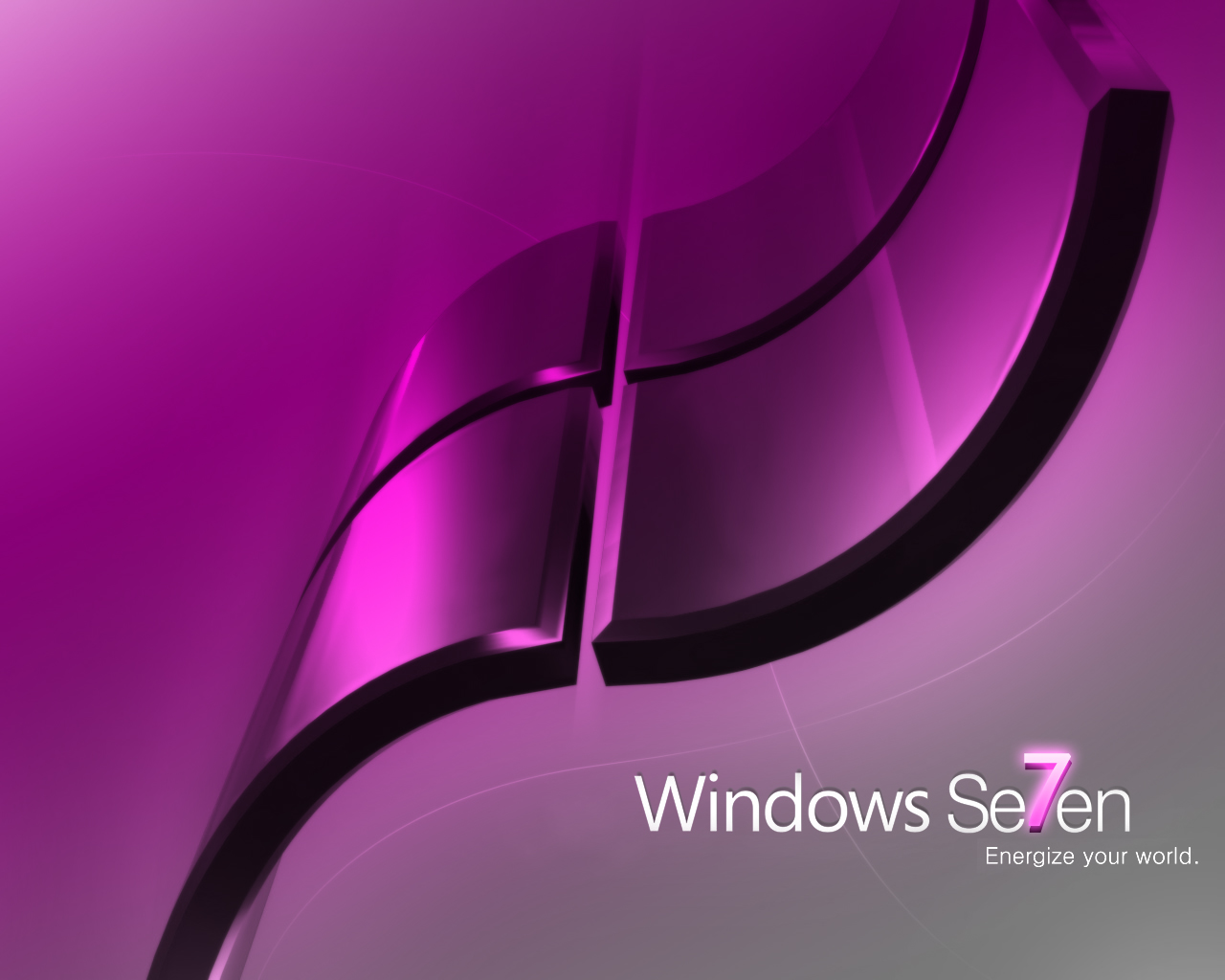 Windows seven pink 7