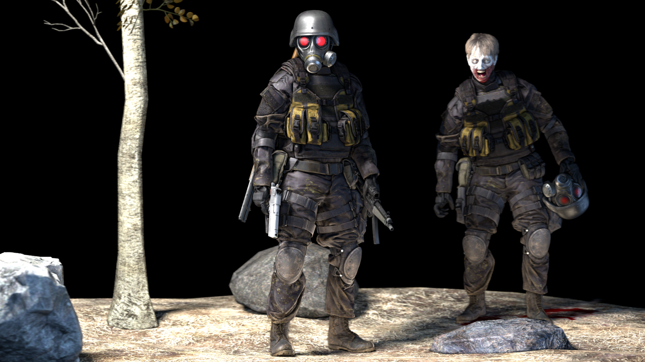 head hacking and pose test by Xen157 on DeviantArt