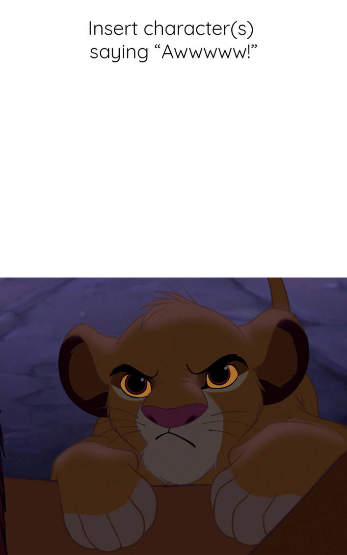 Simba Angry Deviantart Who thinks Young Simba looks cute when he's angry? by ...