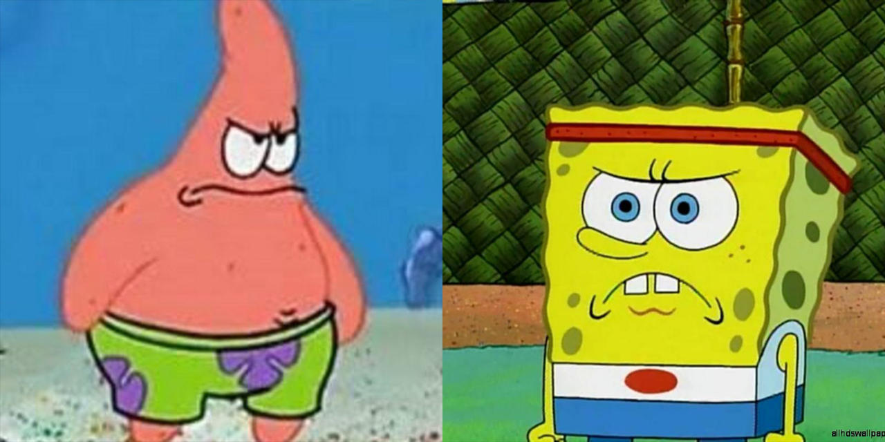 SpongeBob and Patrick are both angry by JonahCampbellRocks04 on DeviantArt
