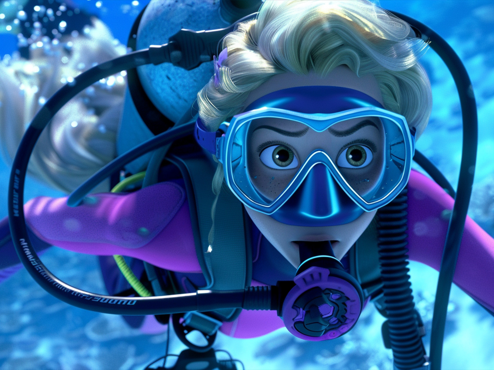 Jessica Rabbit Scuba Rapunzel scuba-diving by AmazingIanRoe2024 on DeviantArt