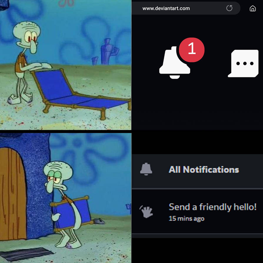 DeviantArt notifications in a nutshell by AmazingIanRoe2024 on DeviantArt