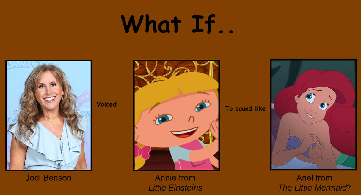 WI Jodi Benson voiced Annie to sound like Ariel? by AmazingIanRoe2024 ...