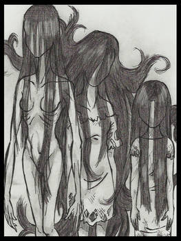 Three long haired ladies