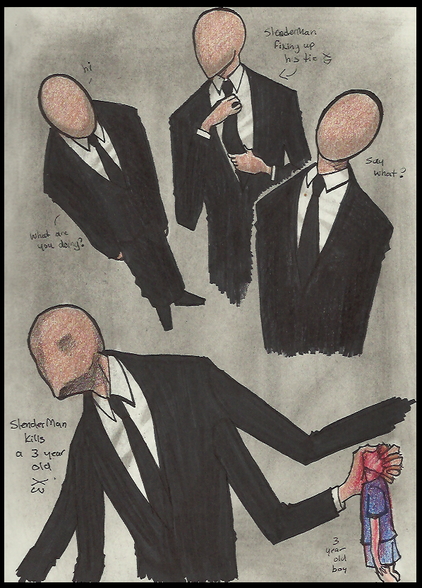 old gamemakerboy on X: The Slender (Im disappointed on how i drew