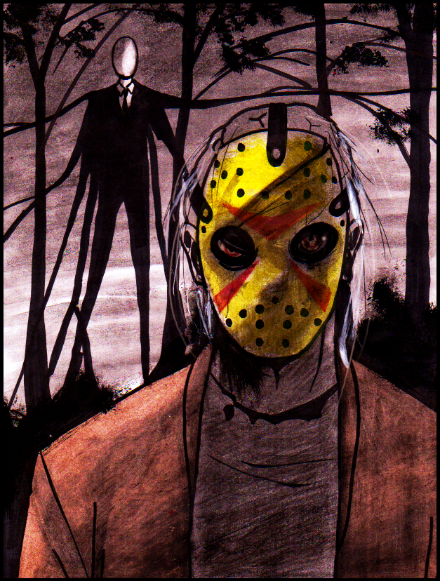 Slenderman VS Jason Voorhees