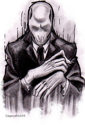 SlenderMan tattoo design - TAKEN ALREADY XD -