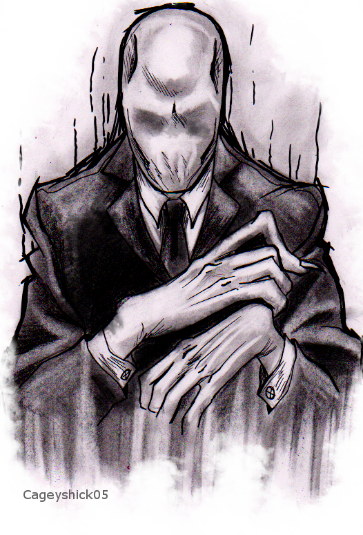 SlenderMan tattoo design - TAKEN ALREADY XD -