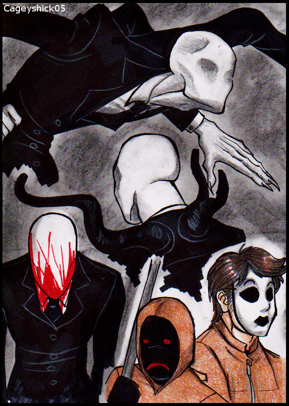 Slenderman doodles -8-