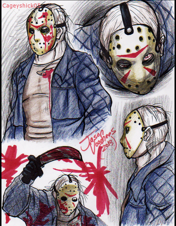 Jason Voorhees doodles -1.