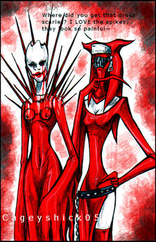 Scarlet and Battle Nun doodle